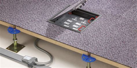 electrical floor boxes for raised floors|low profile raised floor systems.